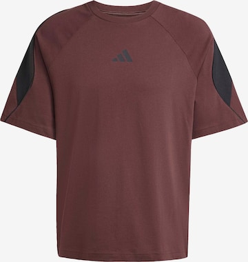 ADIDAS SPORTSWEAR Funktsionaalne särk 'STADIUM', värv pruun: eest vaates