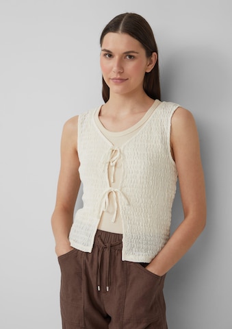 s.Oliver Vest in Beige: front