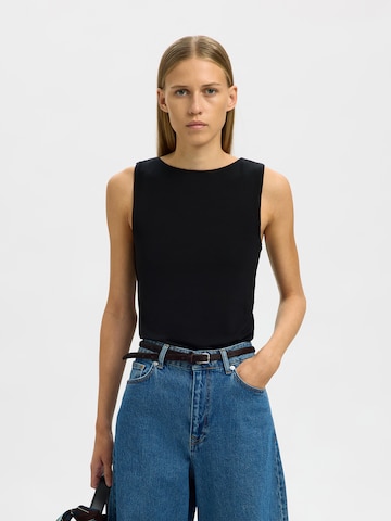 Top 'SLFMANJA' di SELECTED in nero: frontale