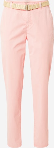 Pantalon chino ESPRIT en rose : devant