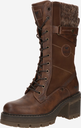 Cizme cu șireturi MUSTANG pe maro / maro amestecat, Vizualizare produs