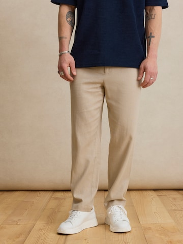 DAN FOX APPAREL - regular Pantalón 'Halil' en beige: frente