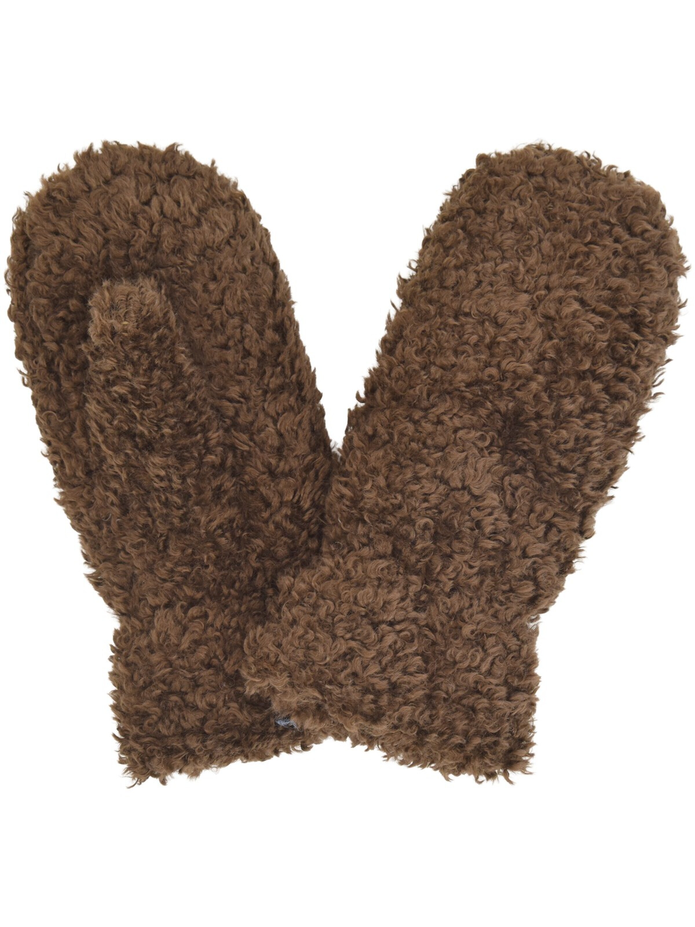 styleBREAKER Fäustlinge 'Teddy Fäustlinge mit Fleece Futter'‌‌‌‌‌‌‌‌‌ in Braun