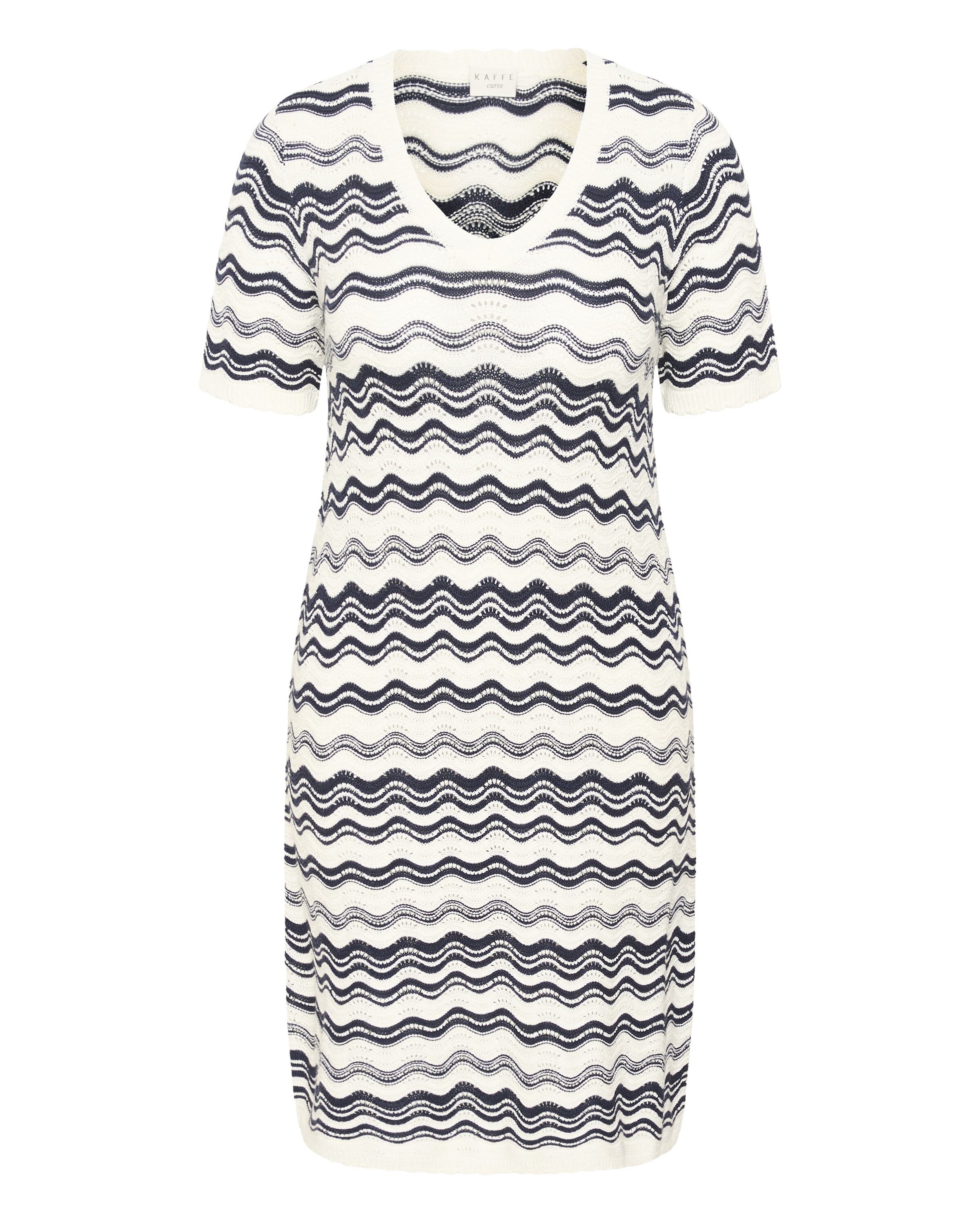 KAFFE CURVE Robe 'Ania' en noir / blanc, Vue avec produit