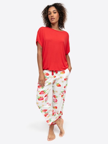 Cyberjammies - Camiseta para dormir en rojo: frente