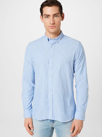 Clean Cut Copenhagen Regular fit Button Up Shirt in Blue: front