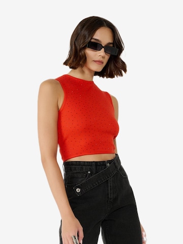 No Matter What Top in Red: front
