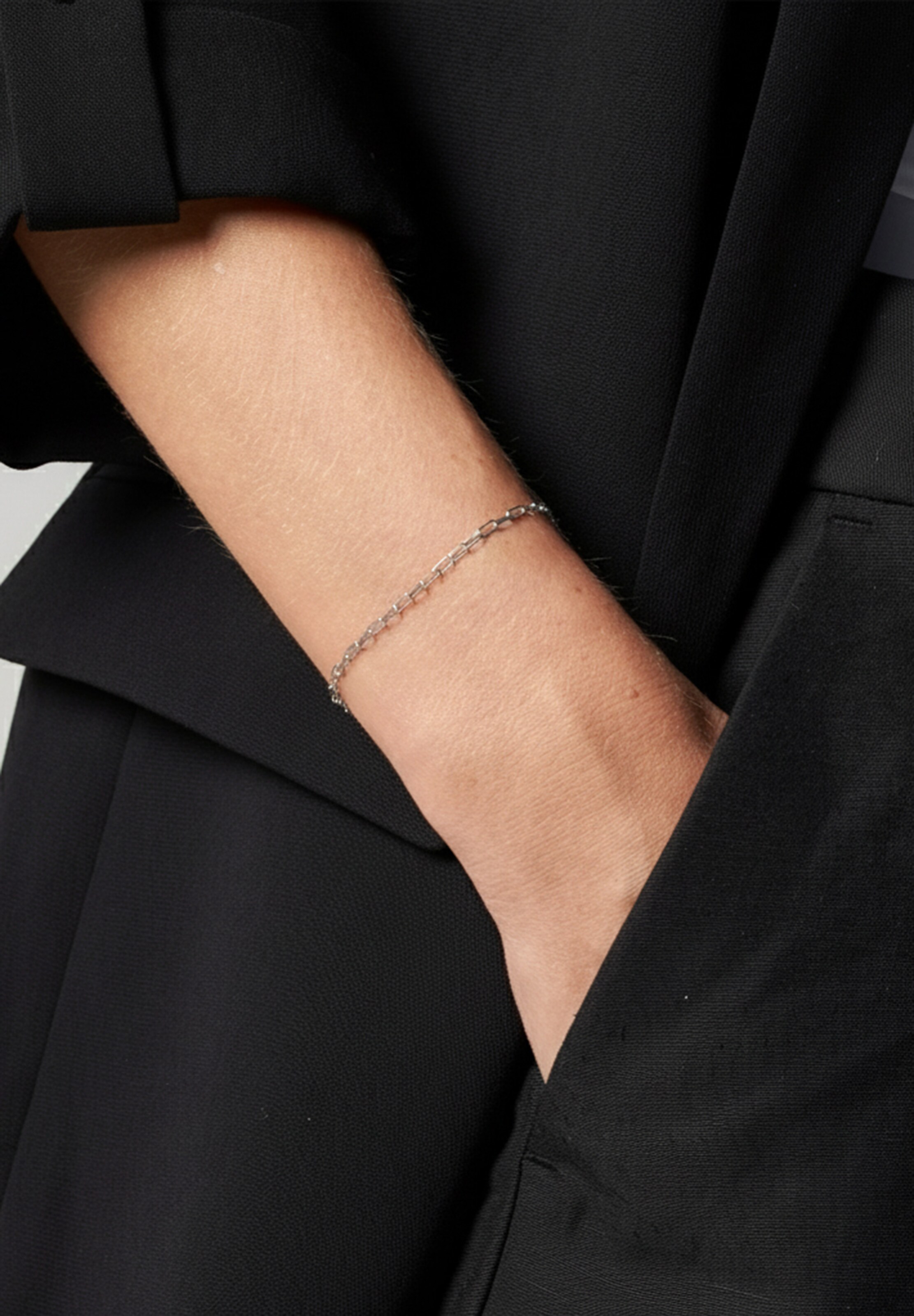 Bracelet 'Catena' Stilnest en argent : devant