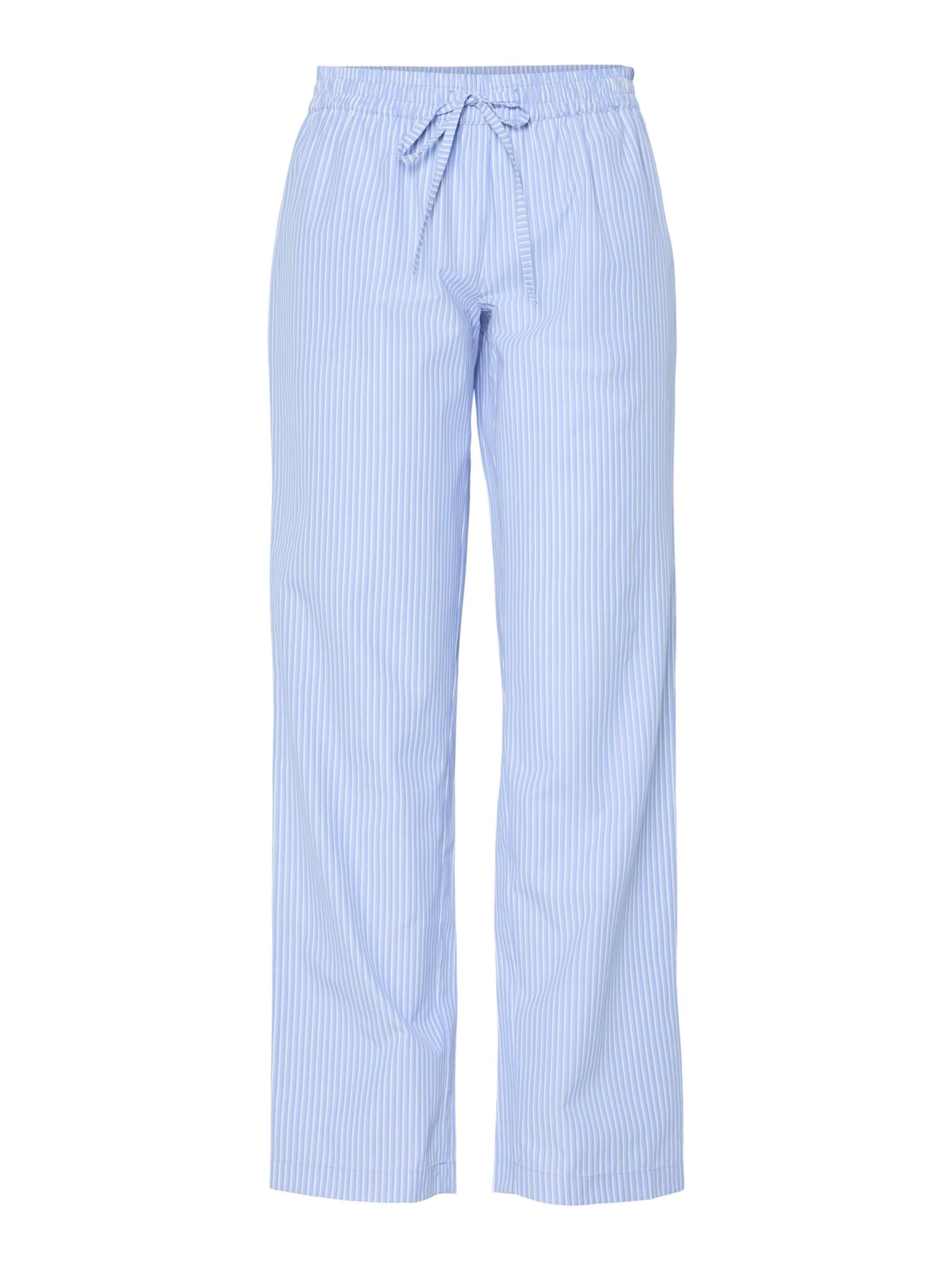 PIECES Regular Broek 'PCFEMME' in Blauw: voorkant