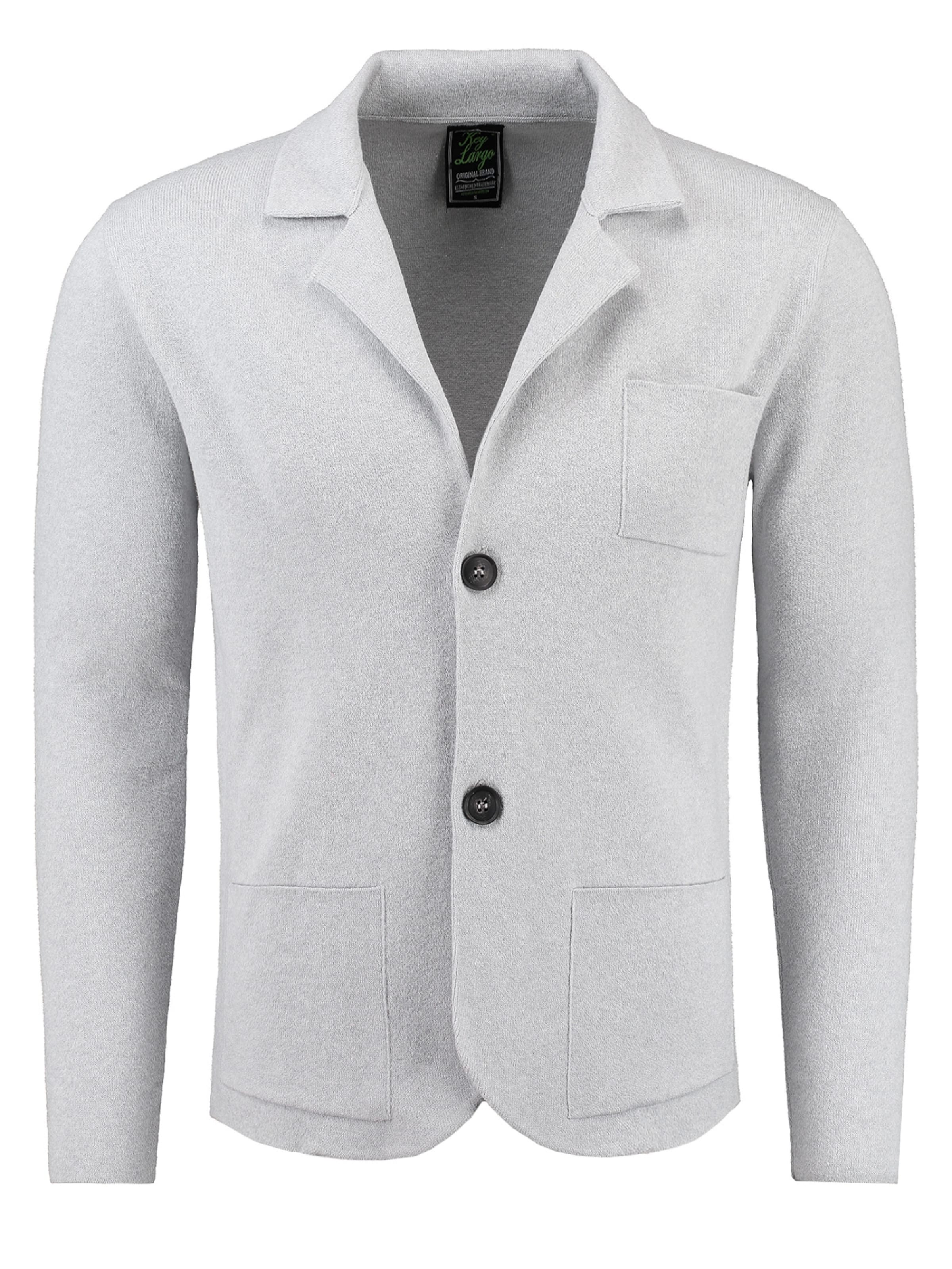 Key Largo Regular fit Colbert 'JAN' in Grijs: voorkant