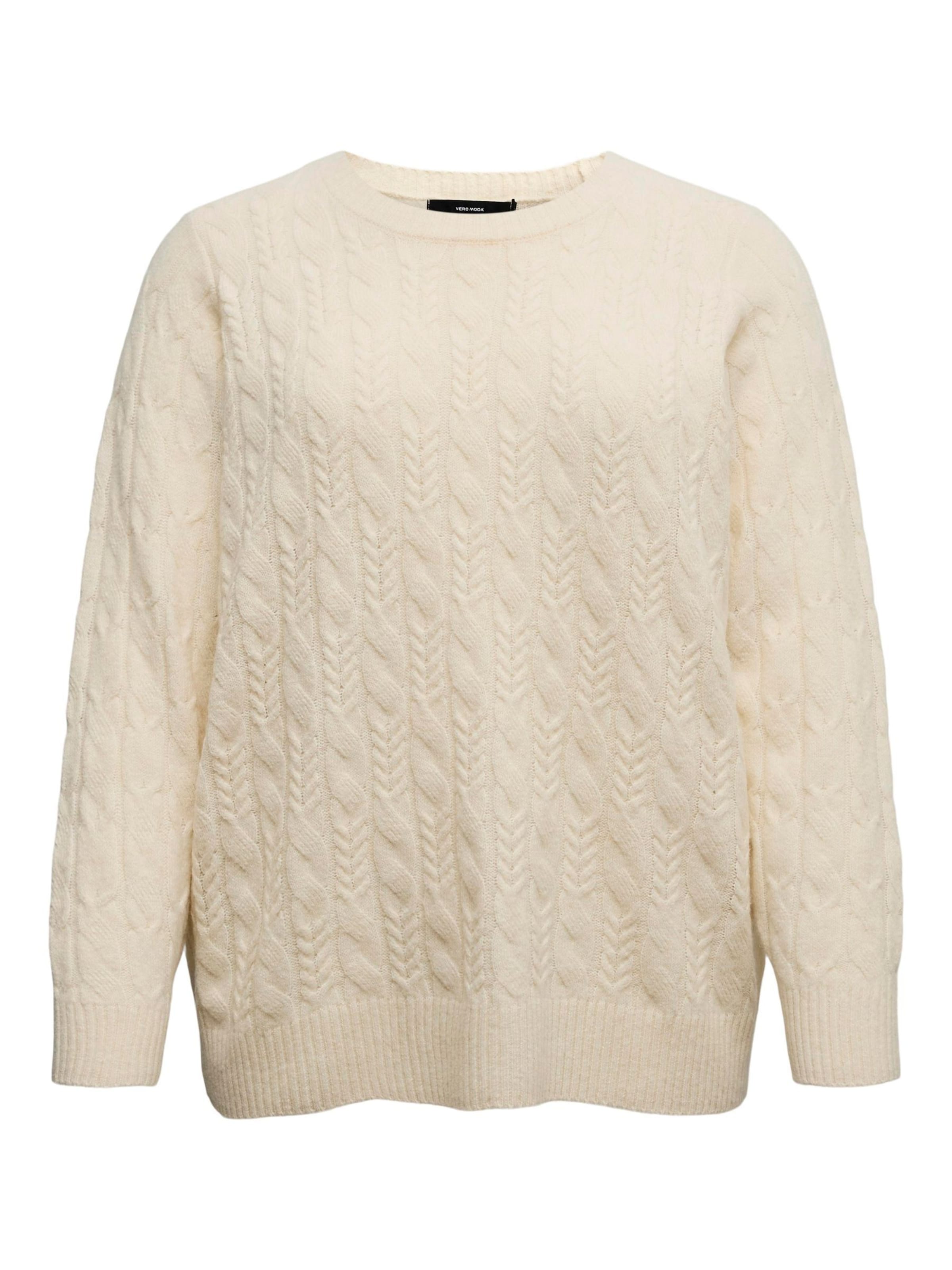 Vero Moda Curve Pullover 'CARIES' i beige: forside