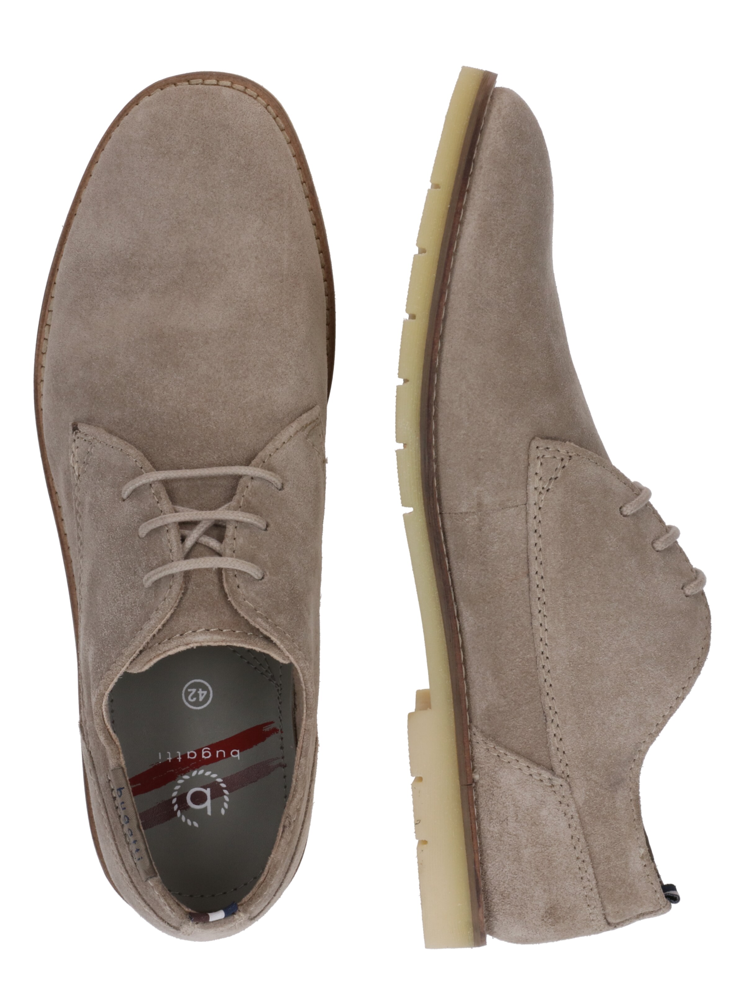 bugatti Snøresko i beige