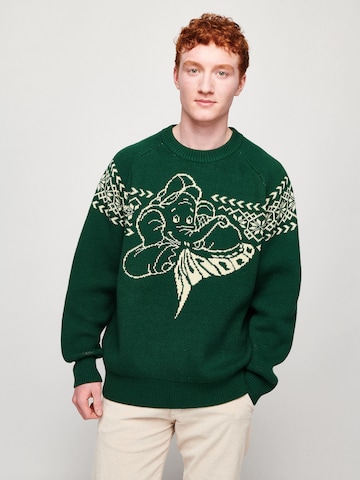 ABOUT YOU x StayKid Sweater 'TÖRÖÖÖ' in Green: front