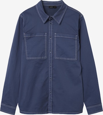 Coupe regular Chemise NAME IT en bleu : devant