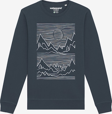 Watapparel Sweatshirt 'Mountains' in Grau: Vorderseite