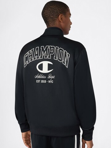 Champion Authentic Athletic Apparel Tepláková bunda - Čierna: predná strana