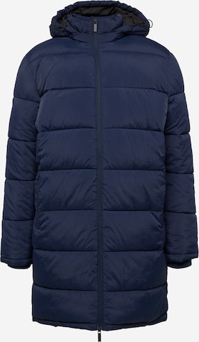 SELECTED HOMME Winter Coat in Blue: front