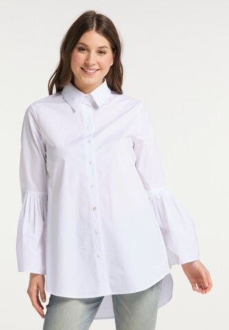 MYMO Blouse in Wit: voorkant