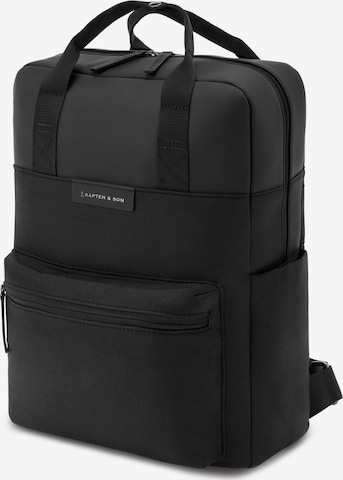 Kapten & Son Rucksack 'Bergen Small All Black' in Schwarz