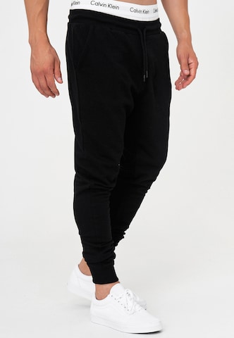 INDICODE JEANS Tapered Pants 'Eberline' in Black