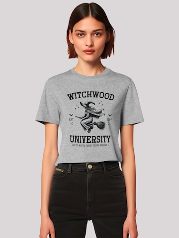 F4NT4STIC Shirt 'Halloween University witchwood' in Grey: front