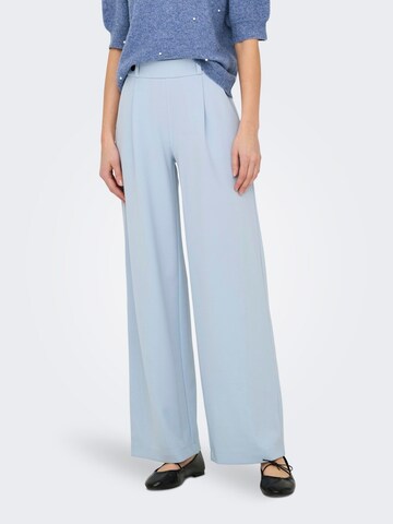 JDY Wide Leg Bundfaltenhose in Blau: Vorderseite