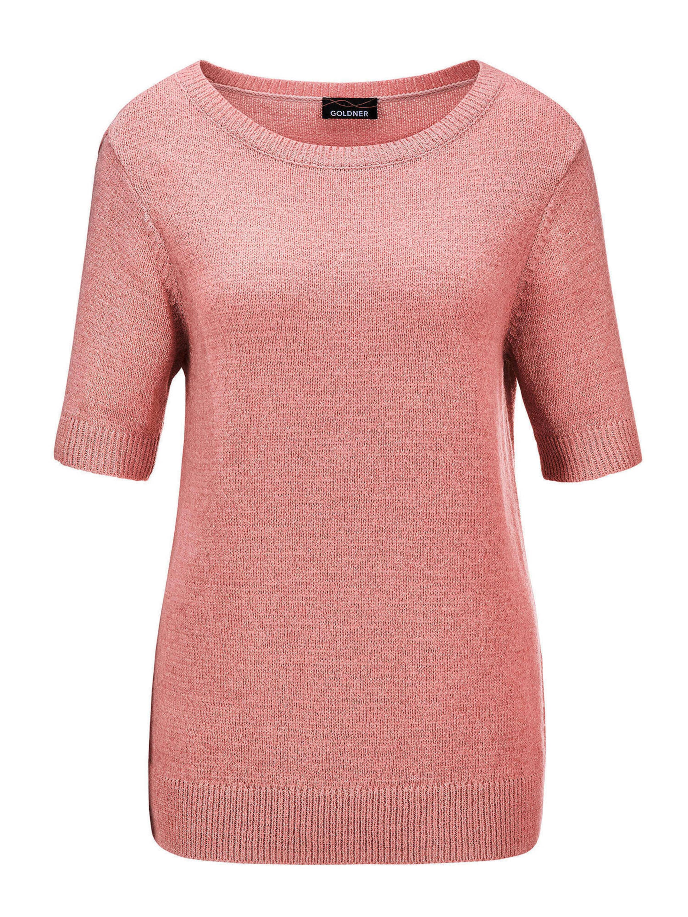 Goldner Pullover in Orange: Vorderseite