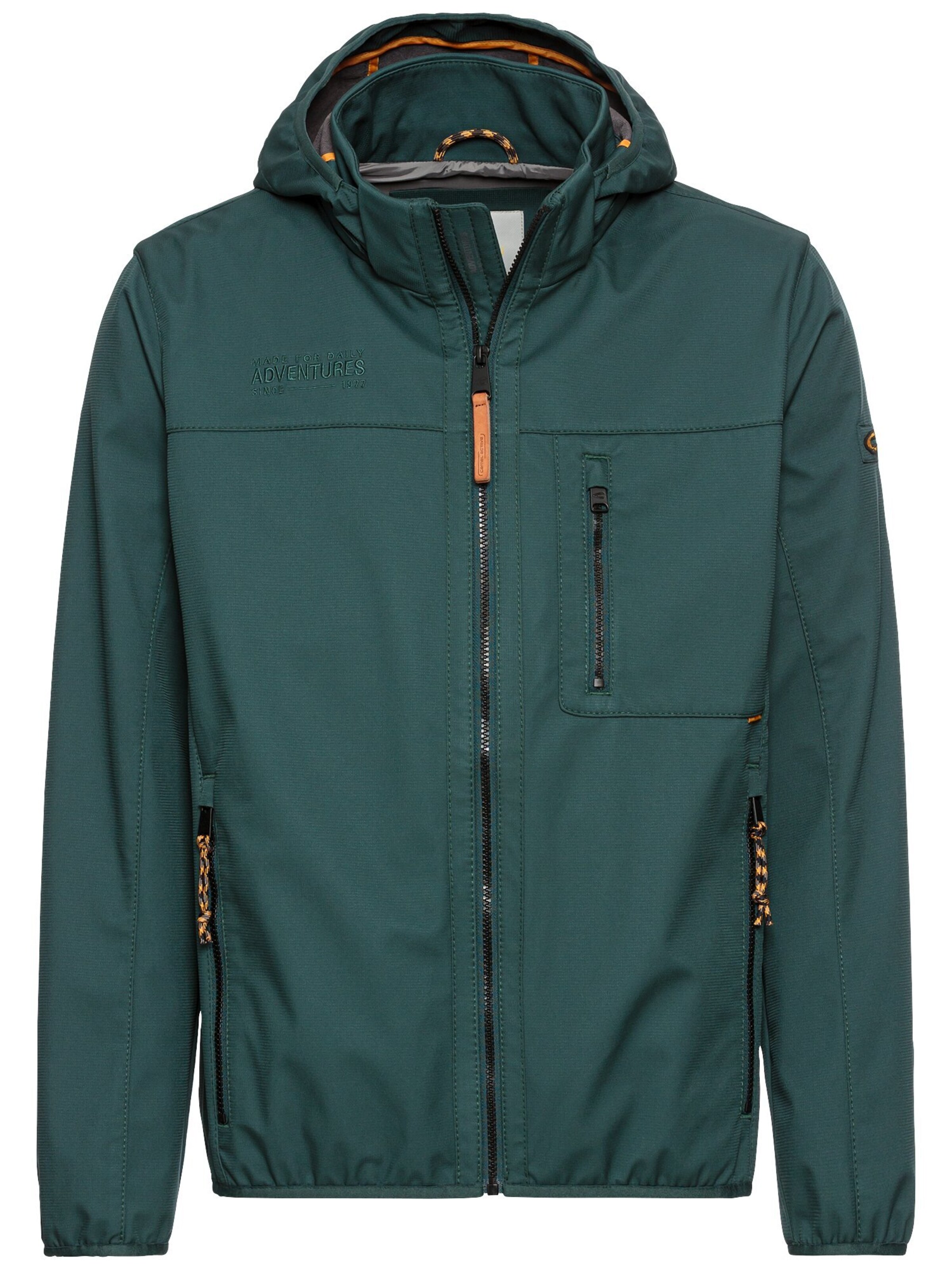 CAMEL ACTIVE Blouson mit abnehmbarer  Kapuze in Grün: Vorderseite