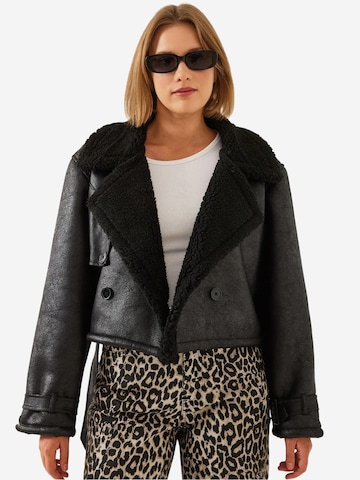 Bianco Lucci Winterjacke in Schwarz: Vorderseite