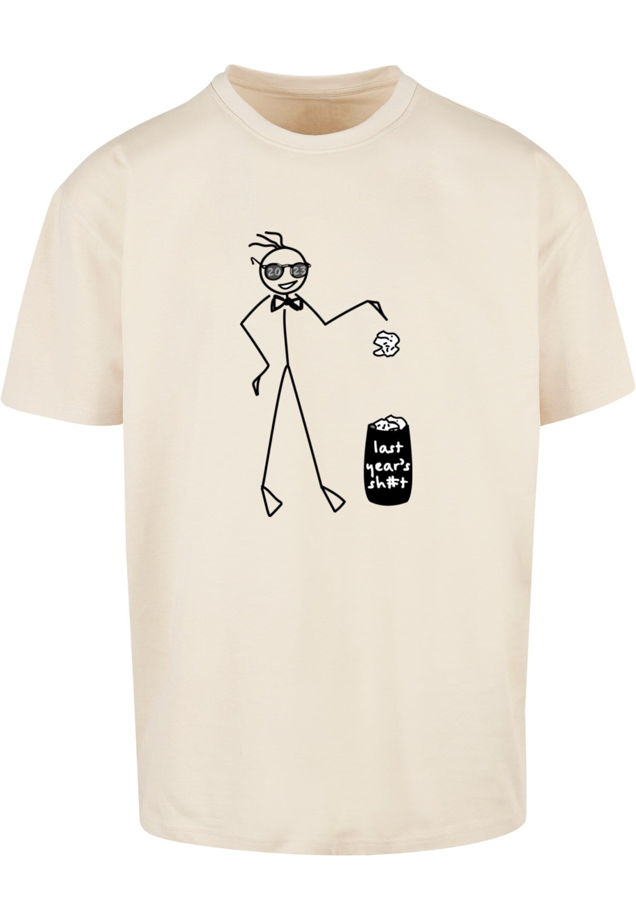 smėlio Merchcode Marškinėliai 'Last Year': priekis