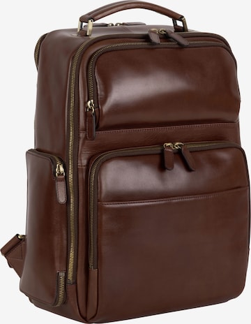 LEONHARD HEYDEN Backpack 'Cambridge' in Brown: front