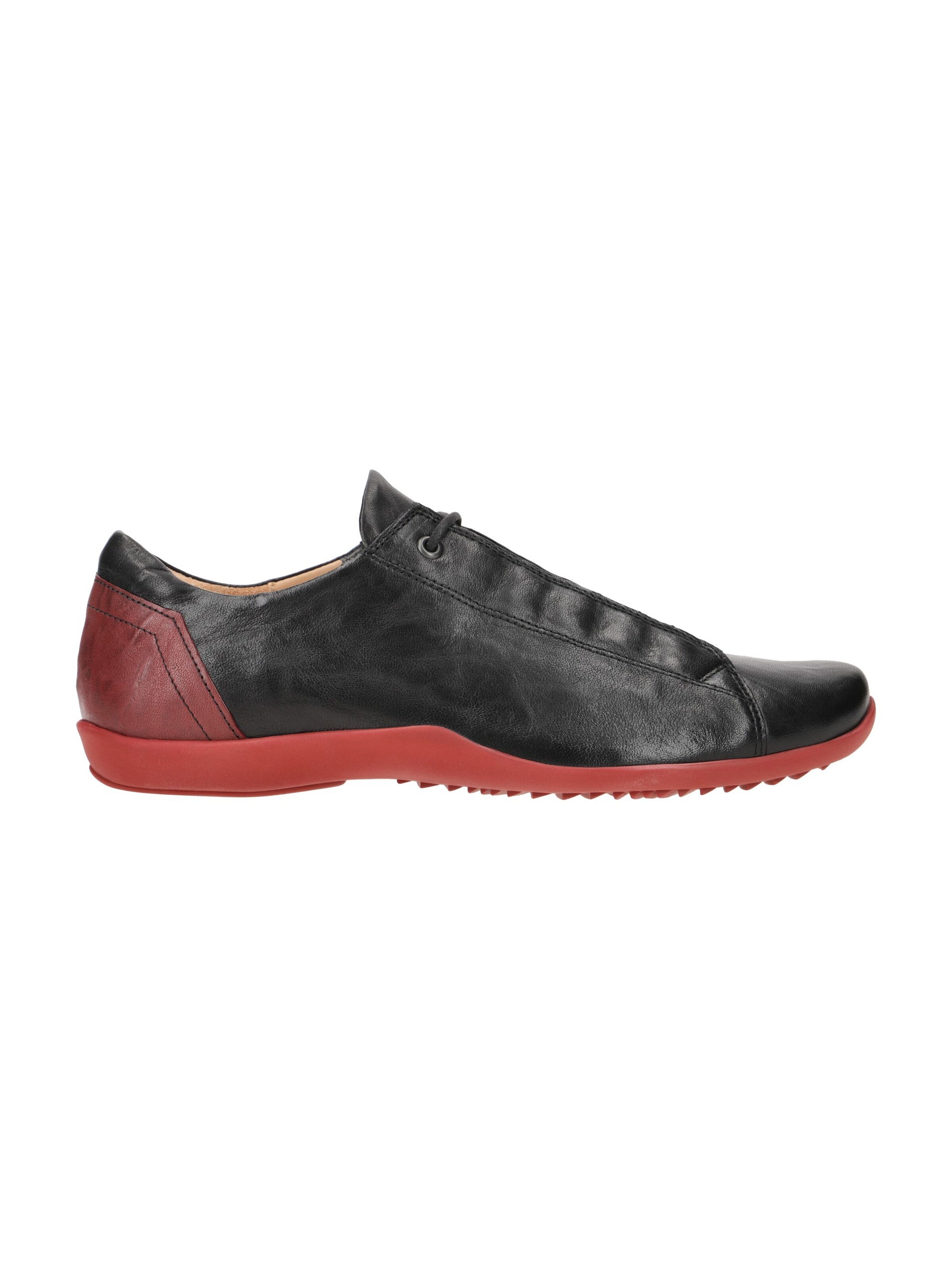 THINK! Lace-Up Shoes 'Think Stone Schuhe schwarz rot Schnürer 806' in Black