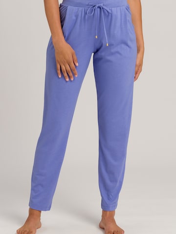 Hanro Pajama Pants ' Sleep & Lounge ' in Blue: front