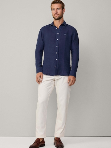 Hackett London Regular Fit Hemd 'Ess' in Blau