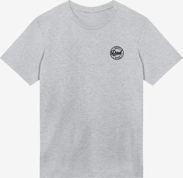 F4NT4STIC Shirt 'Best Dad Ever' in Grey: front
