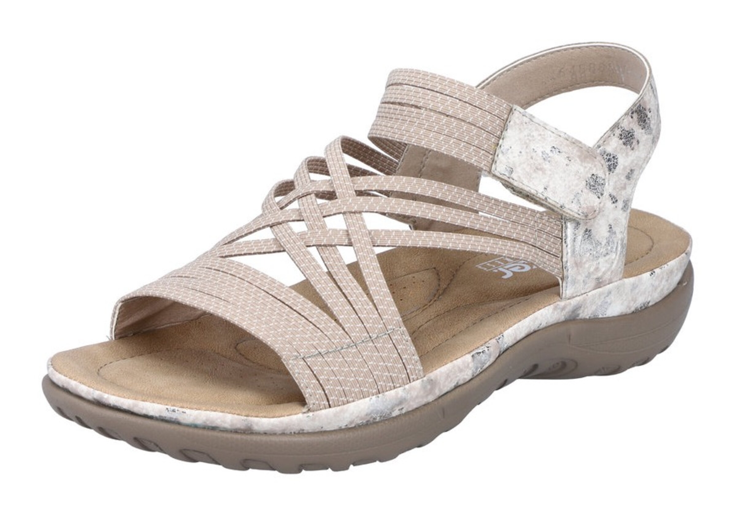 Sandales Rieker en beige : devant