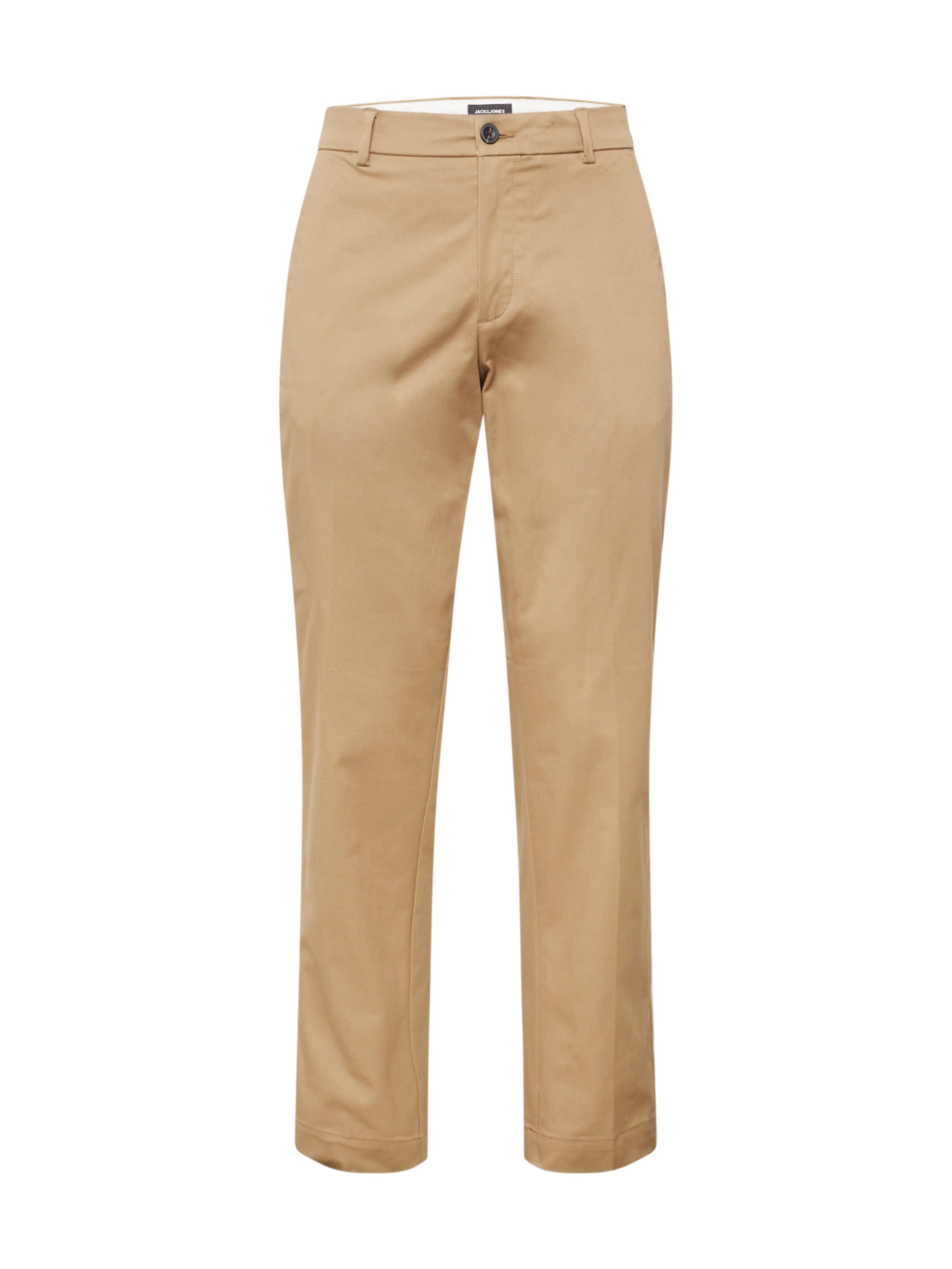 JACK & JONES Nohavice s pukmi 'JPSTKANE JJOTIS' - Hnedá: predná strana