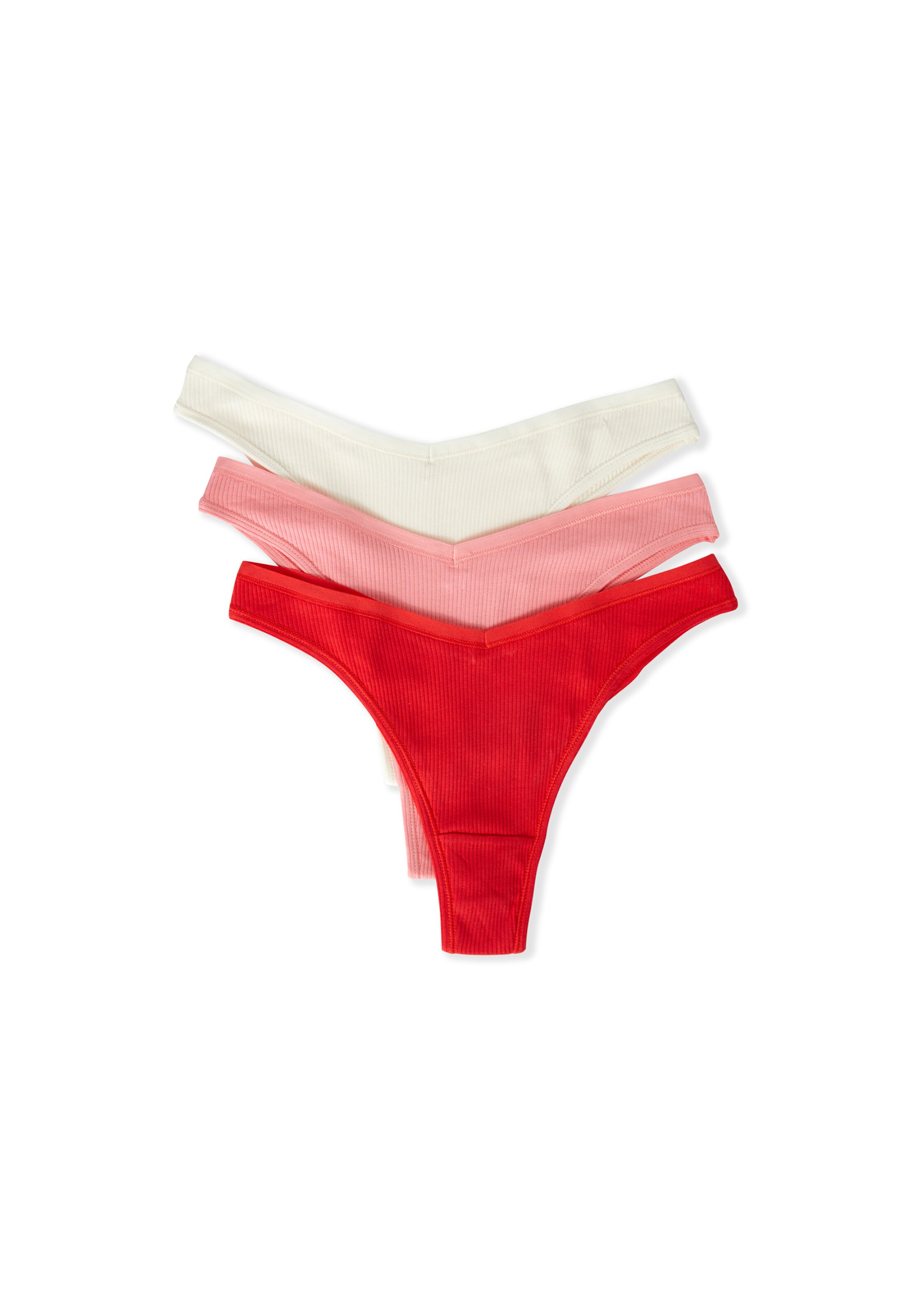 ETAM Thong 'John' in Beige: front