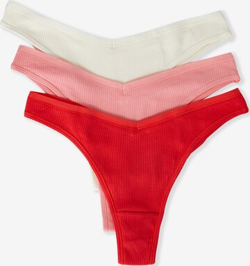 ETAM Thong 'John' in Beige: front