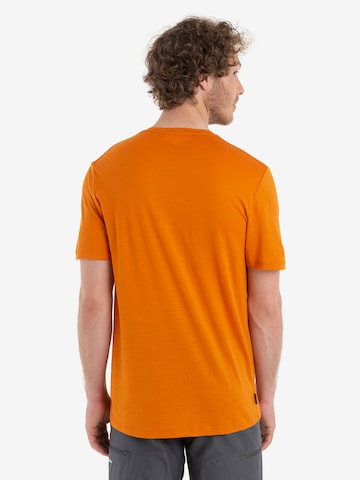 ICEBREAKER - Camisa funcionais 'Natural' em laranja