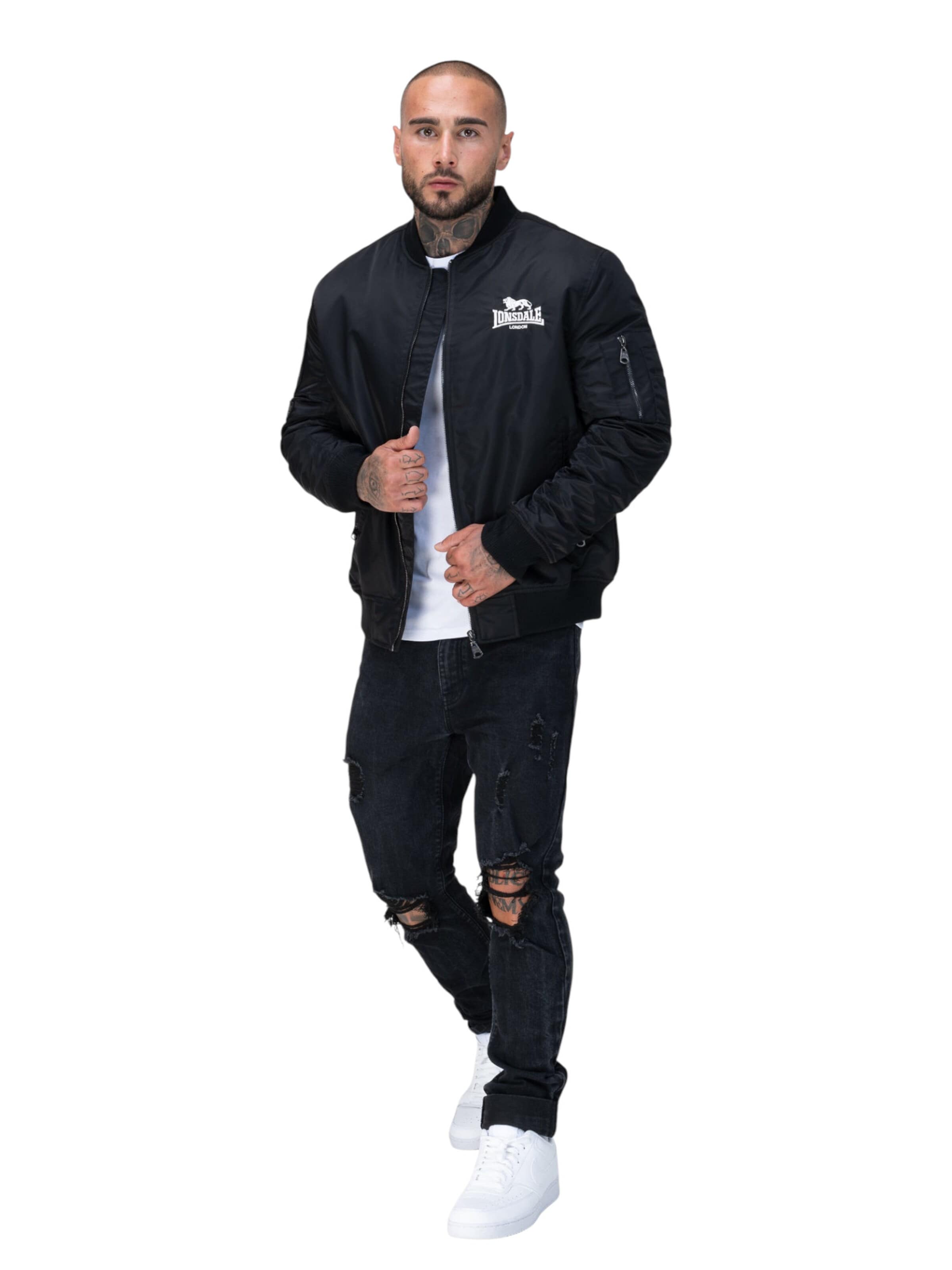 Lonsdale London Демисезонная куртка 'Ludford' в Черный
