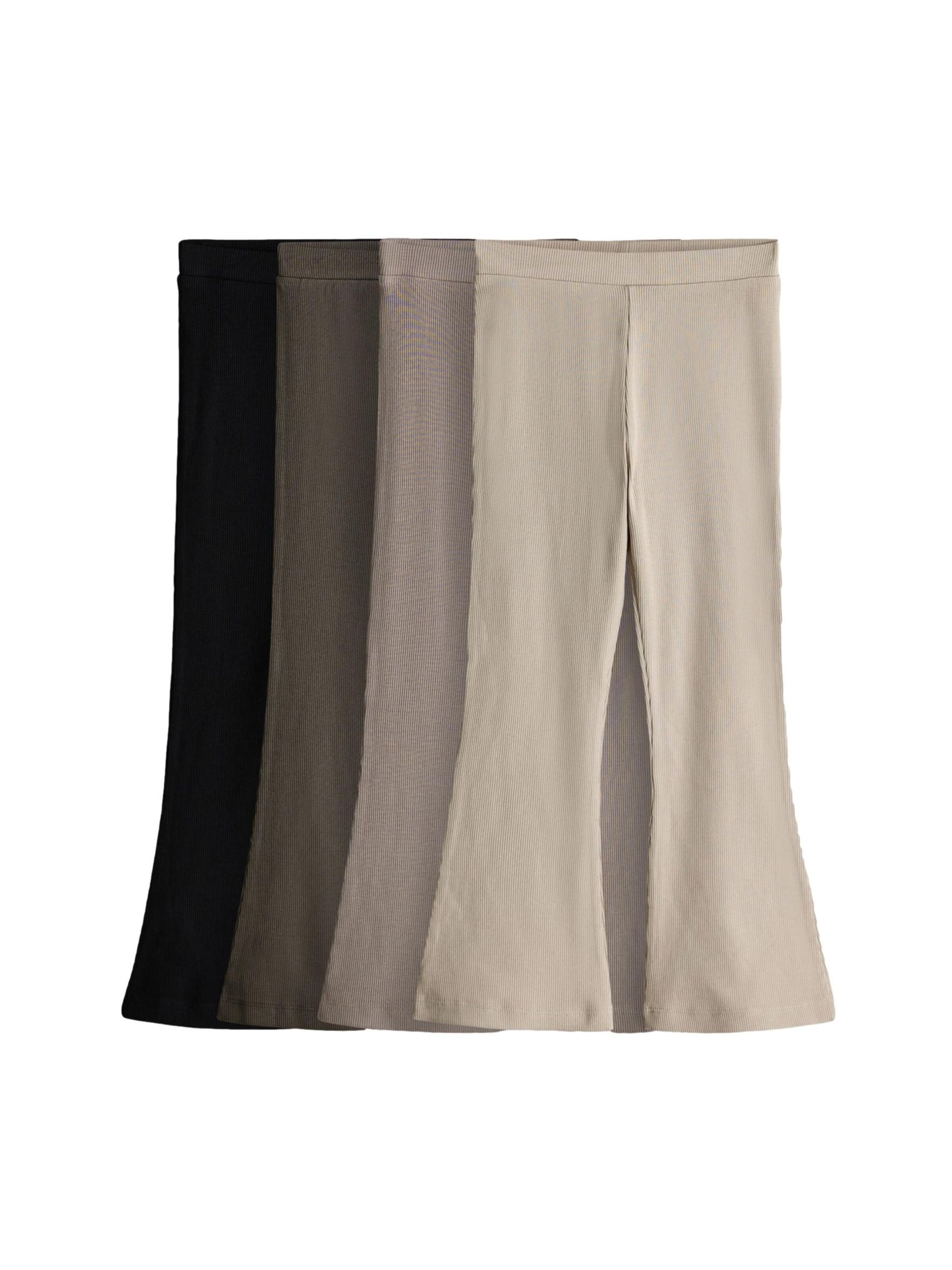 The Set Flared Leggings i beige: forside