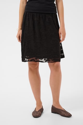 Cream - Falda 'Misandra' en negro: frente