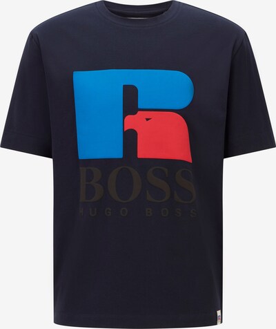 BOSS Casual Shirt 'Russell Athletic' in blau / dunkelblau / rot / schwarz, Produktansicht