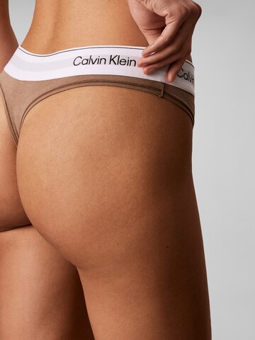 Calvin Klein Underwear String in Brown