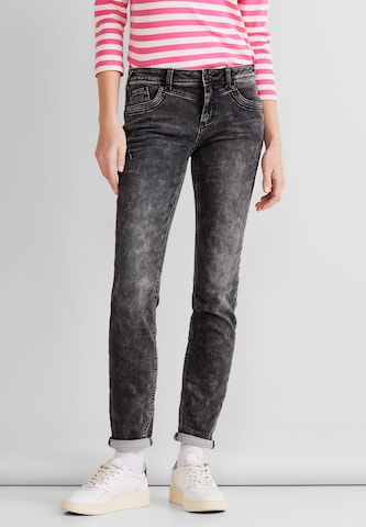 STREET ONE Regular Jeans in Schwarz