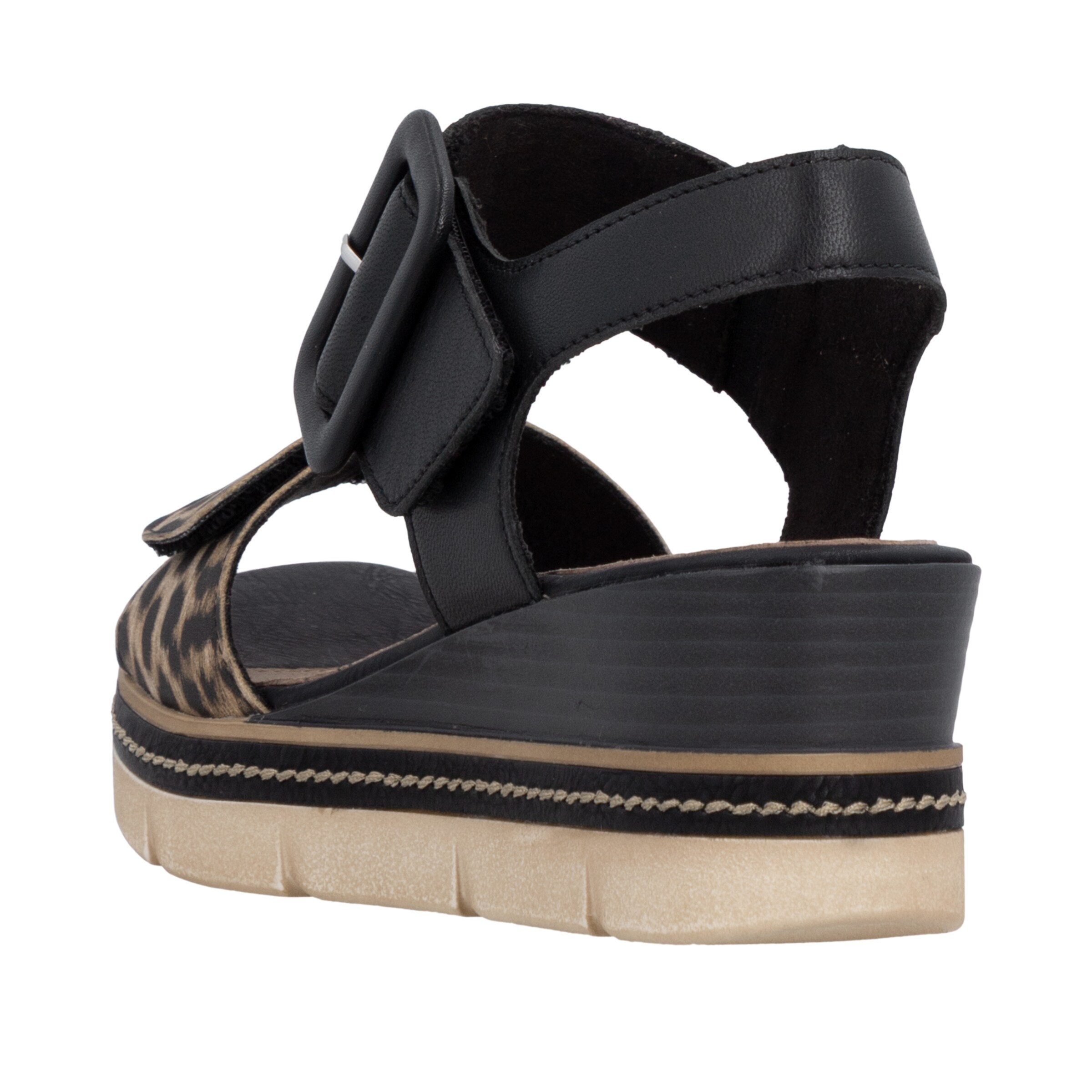 REMONTE Strap Sandals in Black