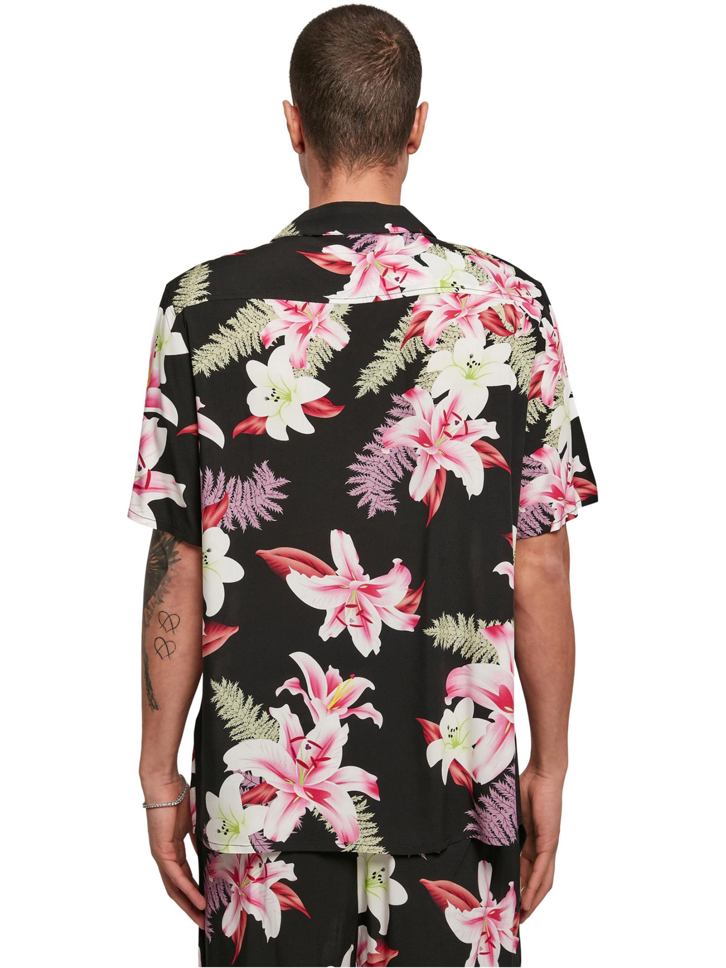 melns Urban Classics Standarta piegriezums Krekls