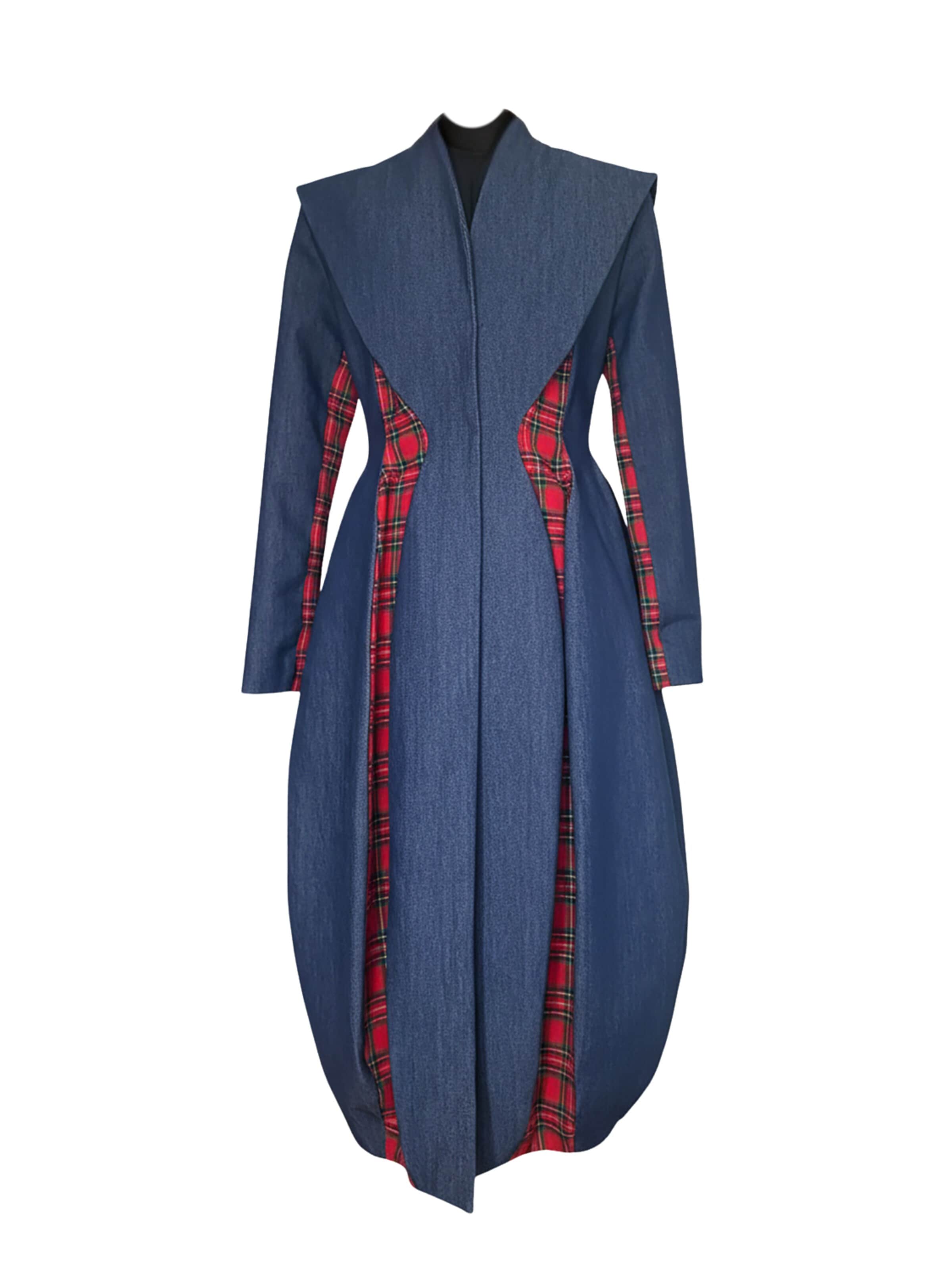 IUnique Between-Season Jacket in S-M in Blue denim, Item view