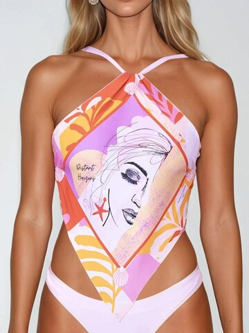 Flavia Valentini High neck Bikini 'Distant Horizons'‌‌‌‌ in Pink